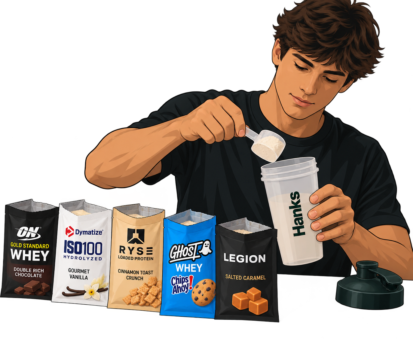 Protein samples being mixed in a Hanks shaker
